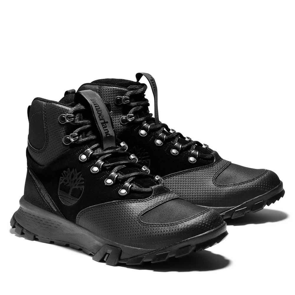 Bocanci De Drumeție Timberland Barbati Negrii - Garrison Trail Waterproof Inalti - Romania - HXFYOE0